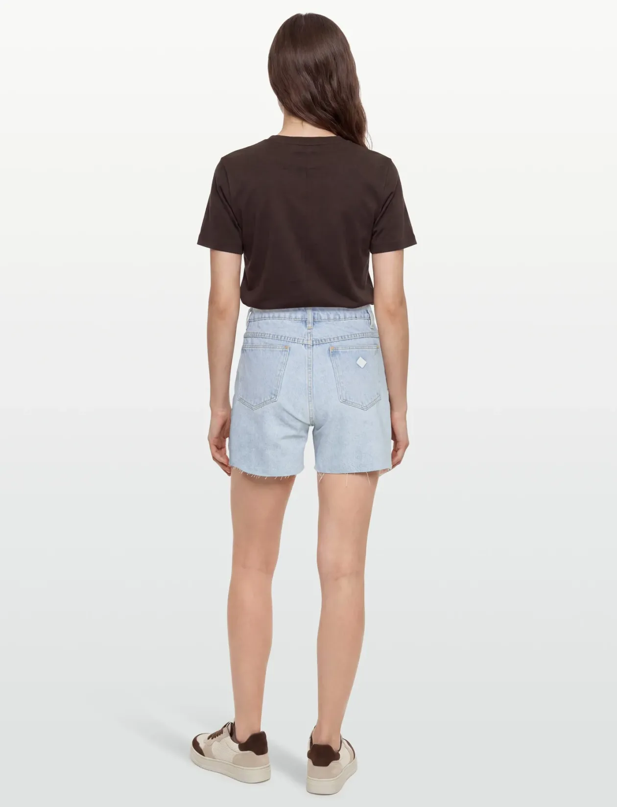A CLAUDIA CUT OFF BLEACHED STONE - Denimshorts