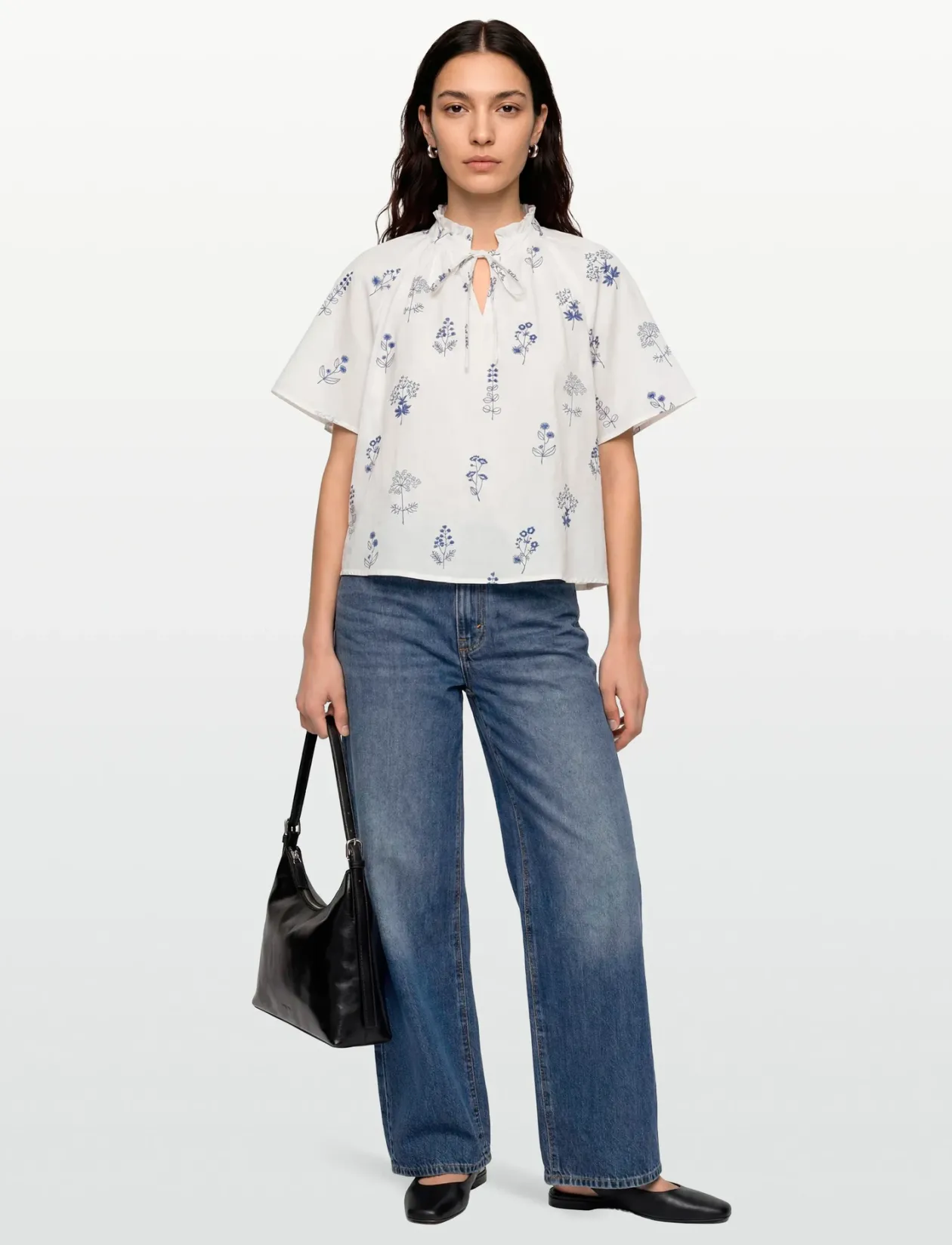 Agnelia blouse - Kortærmede bluser