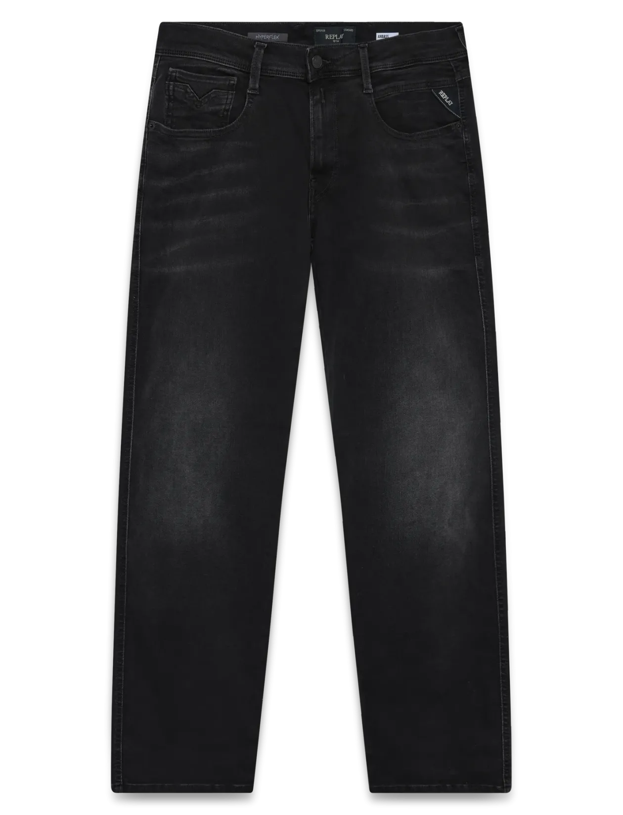 ANBASS Trousers SLIM Hyperflex Dust - Slim jeans