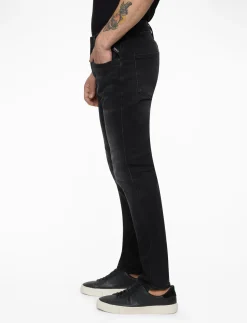 ANBASS Trousers SLIM Hyperflex Dust - Slim jeans