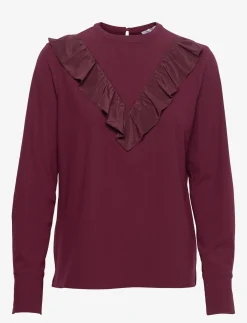 Aretha Ruffle Top - Langærmede bluser