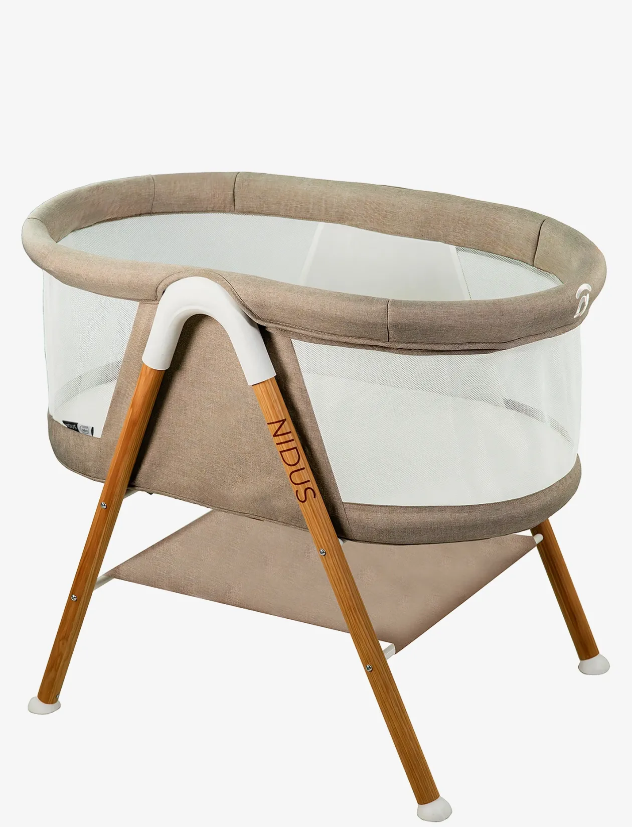 Asalvo Mini Cot Nidus, Beige - Babysenge og tilbehør