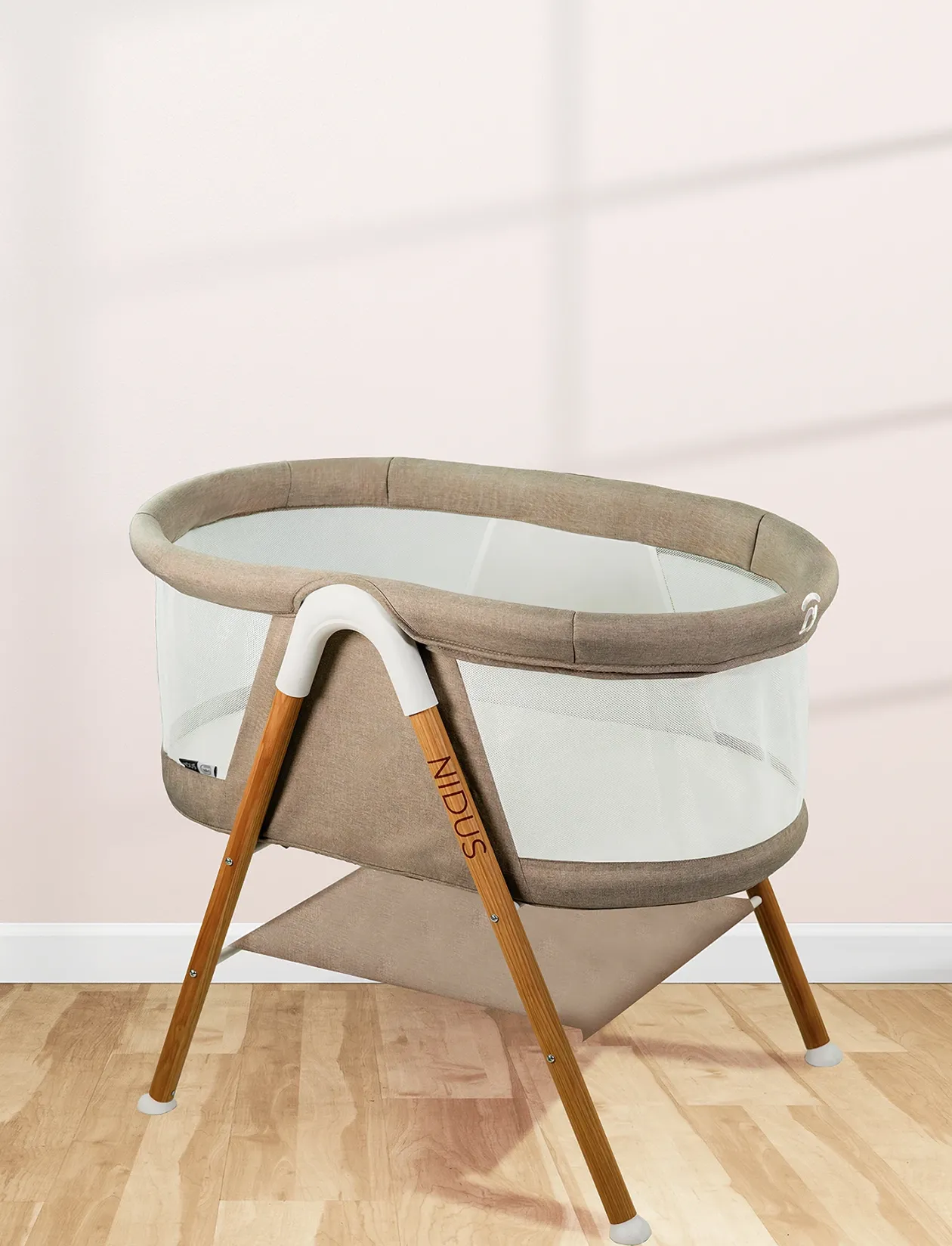 Asalvo Mini Cot Nidus, Beige - Babysenge og tilbehør