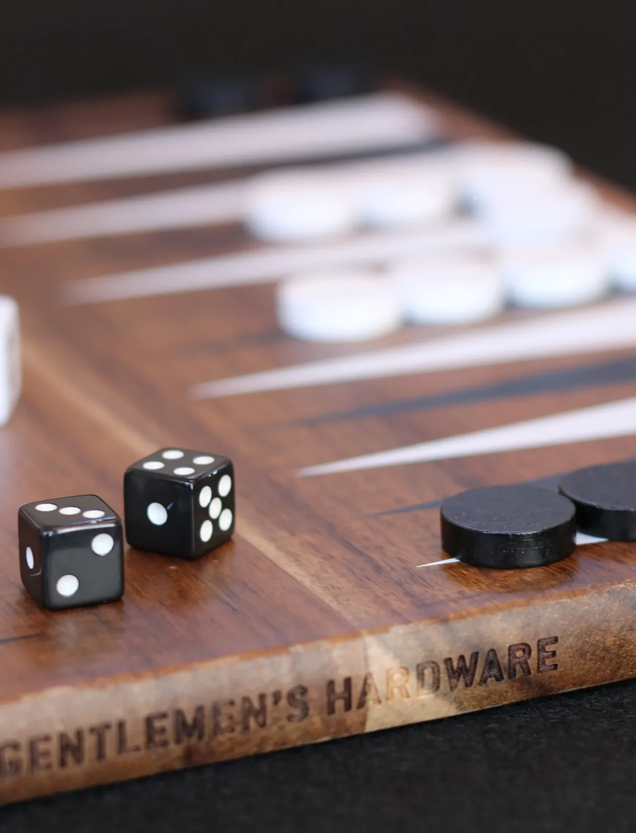 Backgammon i akacietræ - Spil & puslespil