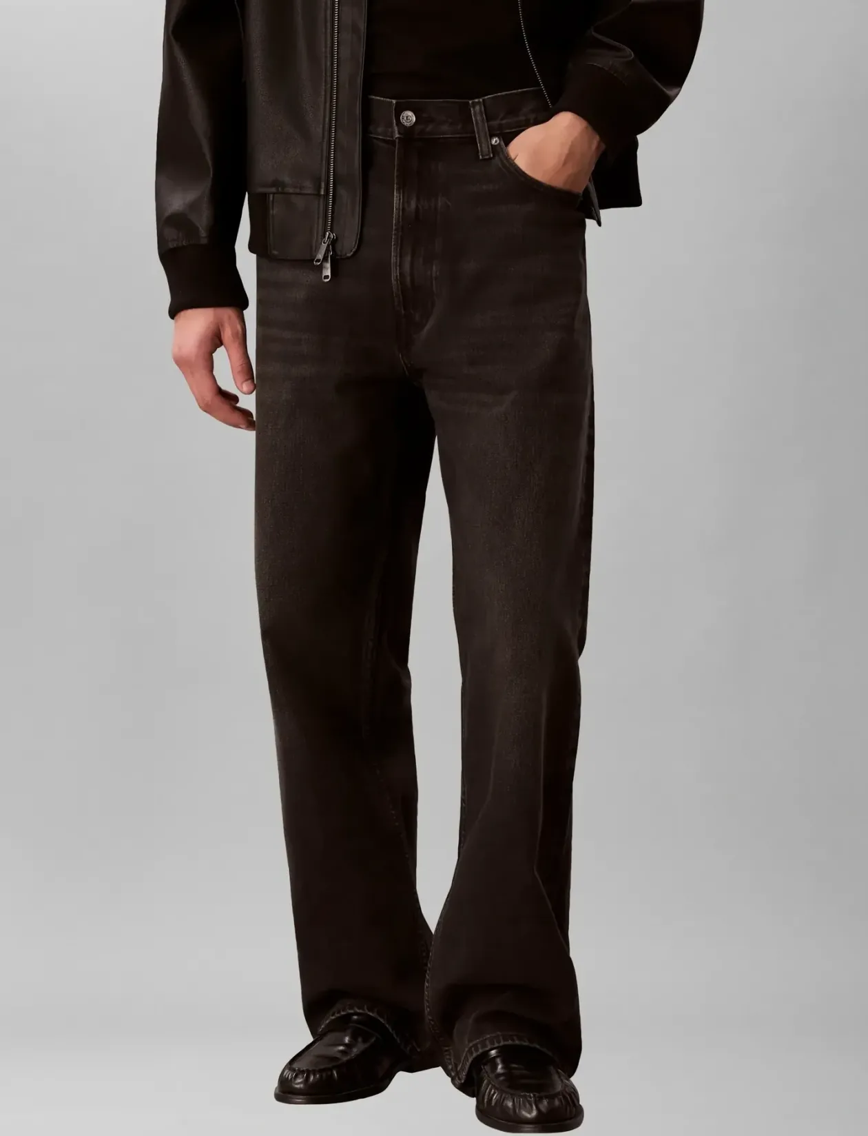 BAGGY DUSTCLOUD BLACK JEAN - Relaxed jeans
