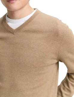 basic v-neck knit - V-hals