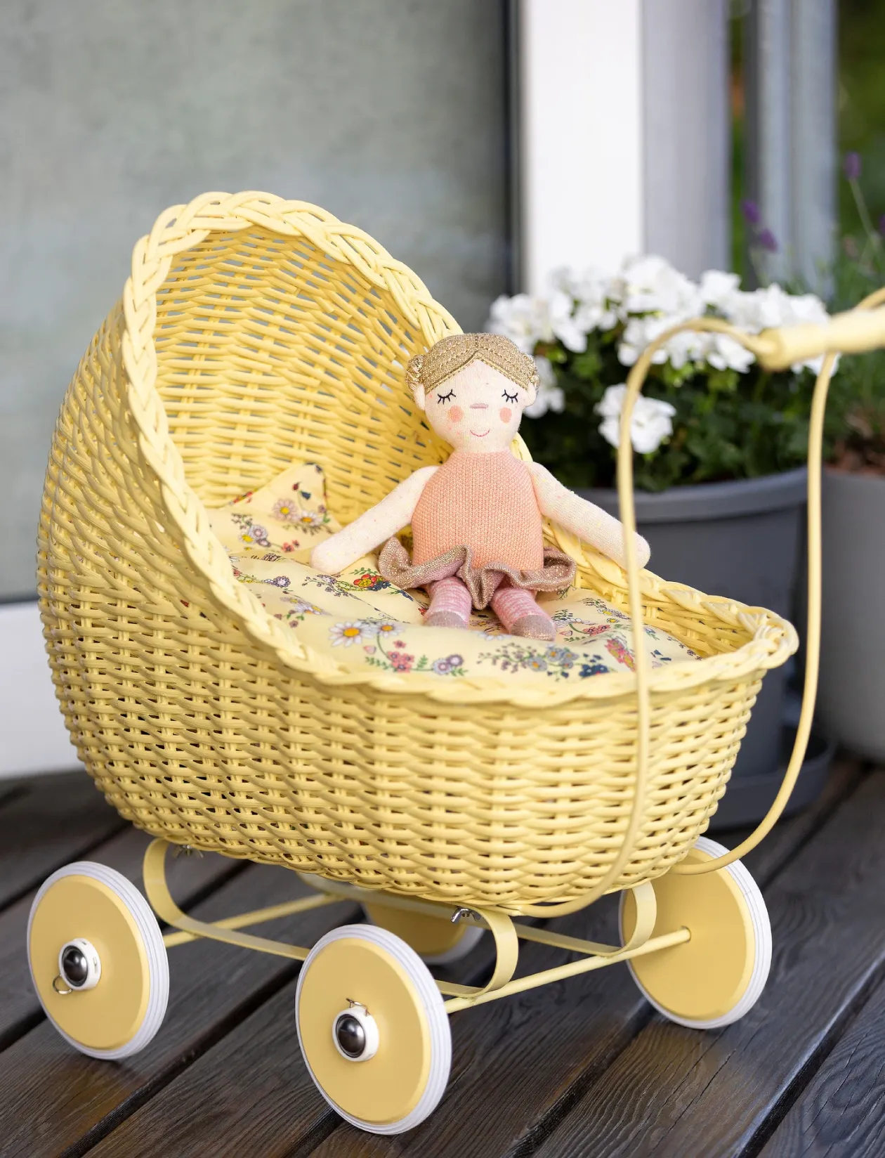 Bedding Doll, multi Flower garden - Dukkesenge