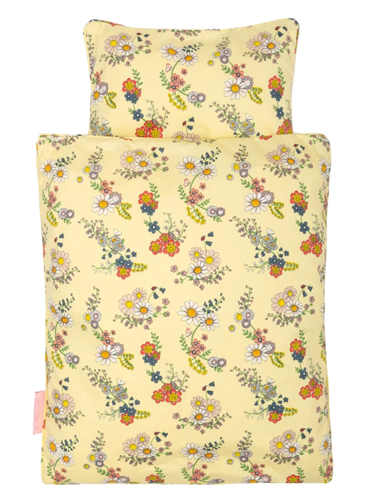 Bedding Doll, multi Flower garden - Dukkesenge