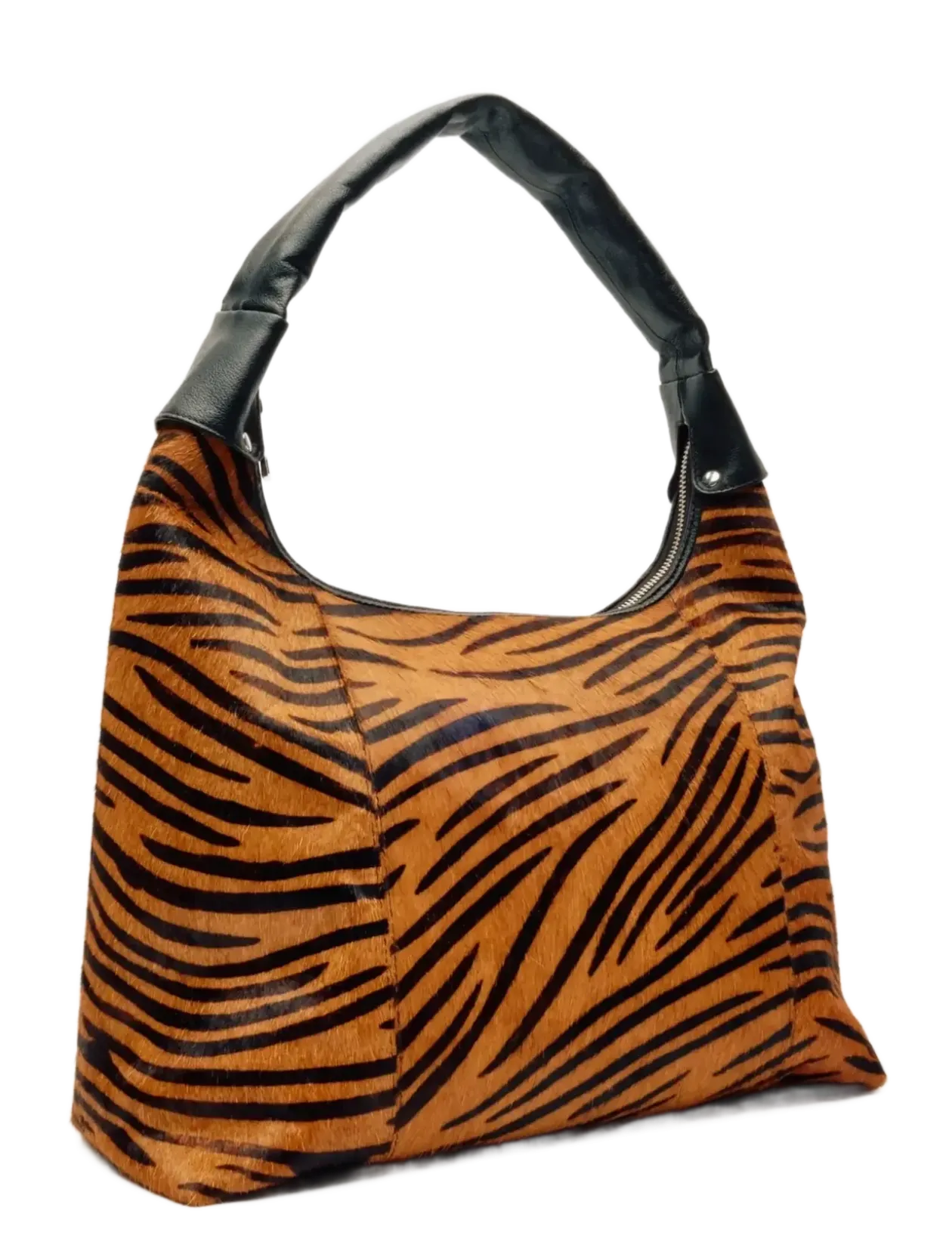 Big Dandy Stripes Deluxe Dark Brown - Top handle tasker