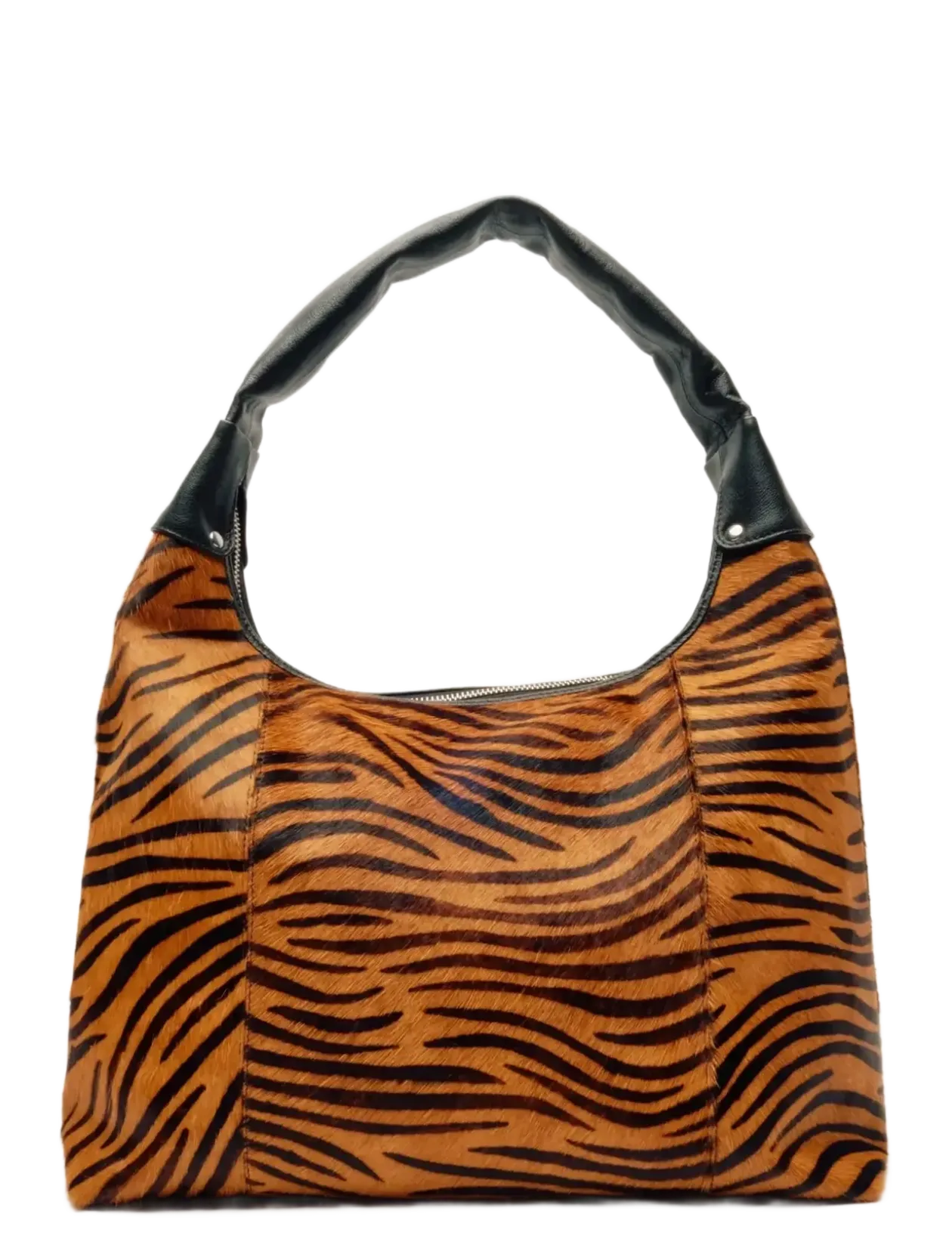 Big Dandy Stripes Deluxe Dark Brown - Top handle tasker