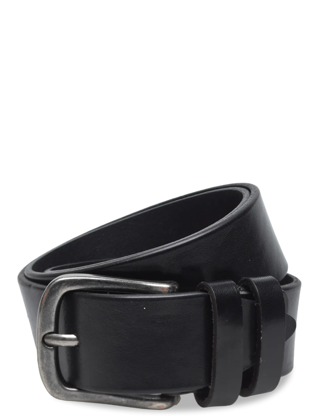 Black Full Grain Leather Belt - Bælter