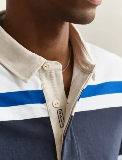 BLOCKED STRIPE RUGGER - Langærmede