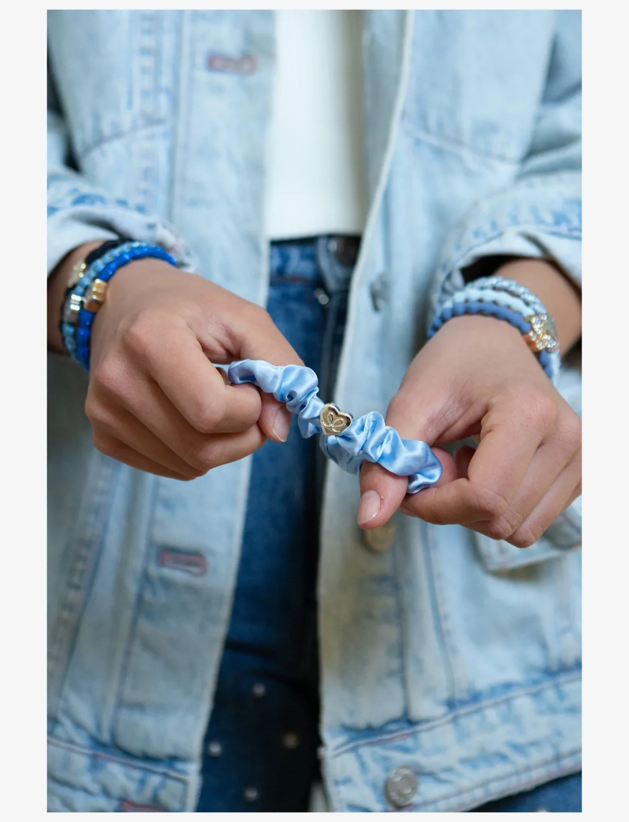Blue Skies - Scrunchies