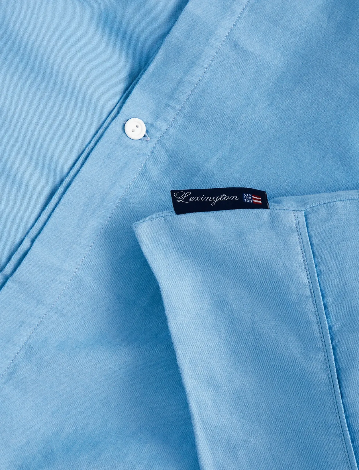 Blue Sky Washed Cotton Sateen Bed Set - Sengesæt