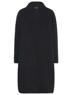 BONDED WOOL COCOON COAT - Frakker