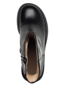 Bootie - block heel - with zippe - Ankelstøvler med hæl