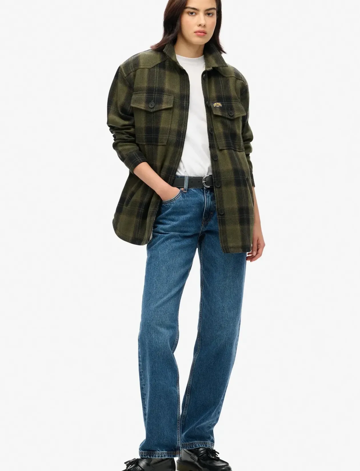 BORG CHECK OVERSHIRT - Lette jakker