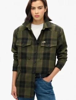 BORG CHECK OVERSHIRT - Lette jakker