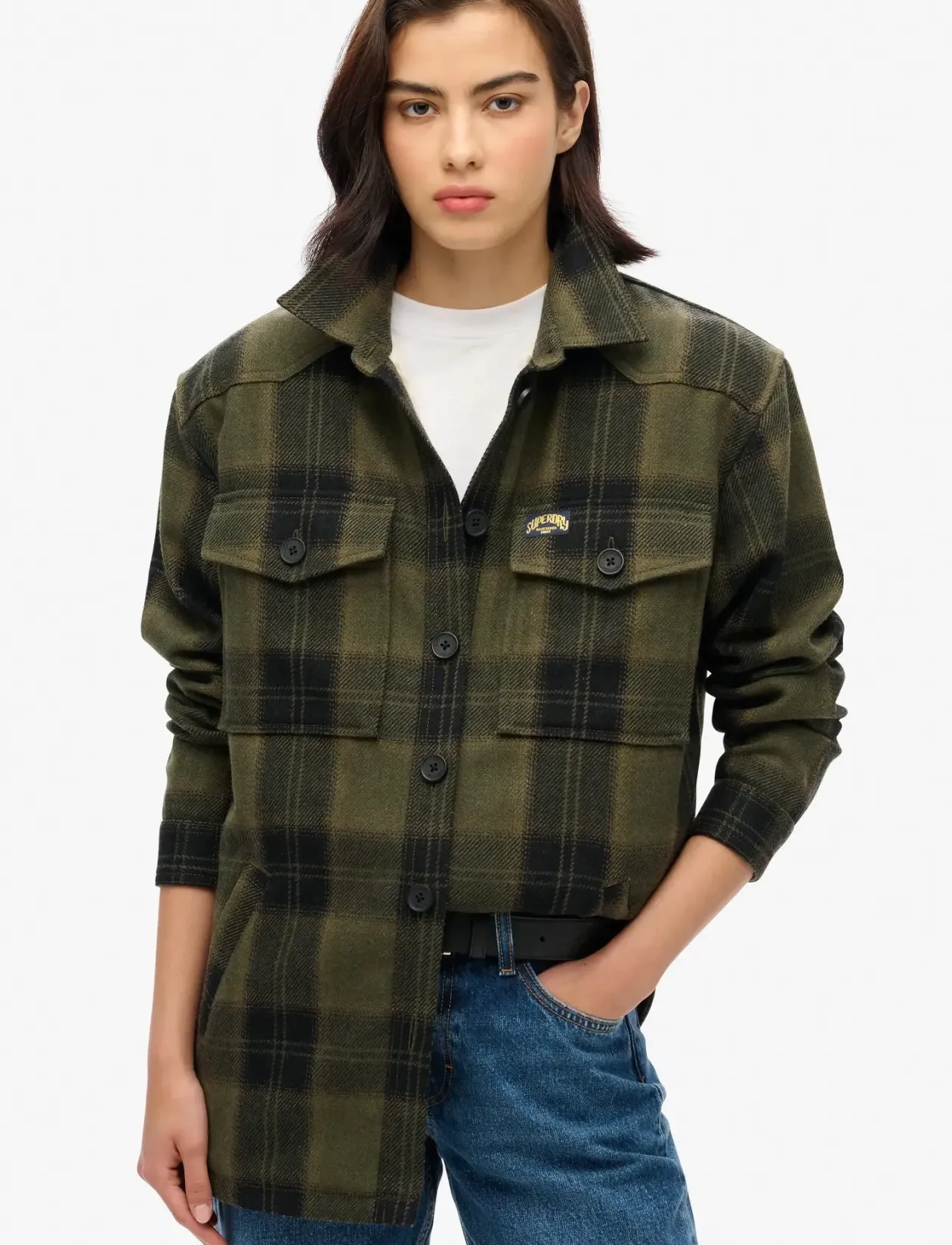 BORG CHECK OVERSHIRT - Lette jakker