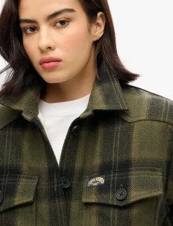 BORG CHECK OVERSHIRT - Lette jakker
