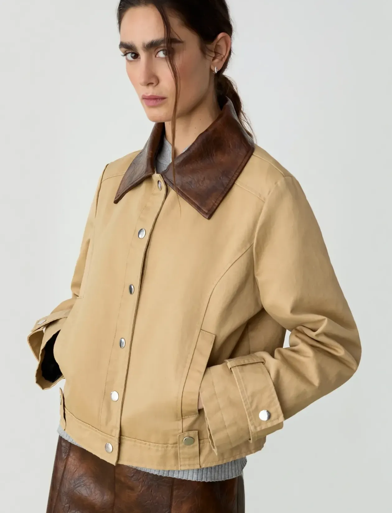 BRAIDY BEIGE JACKET - Lette jakker