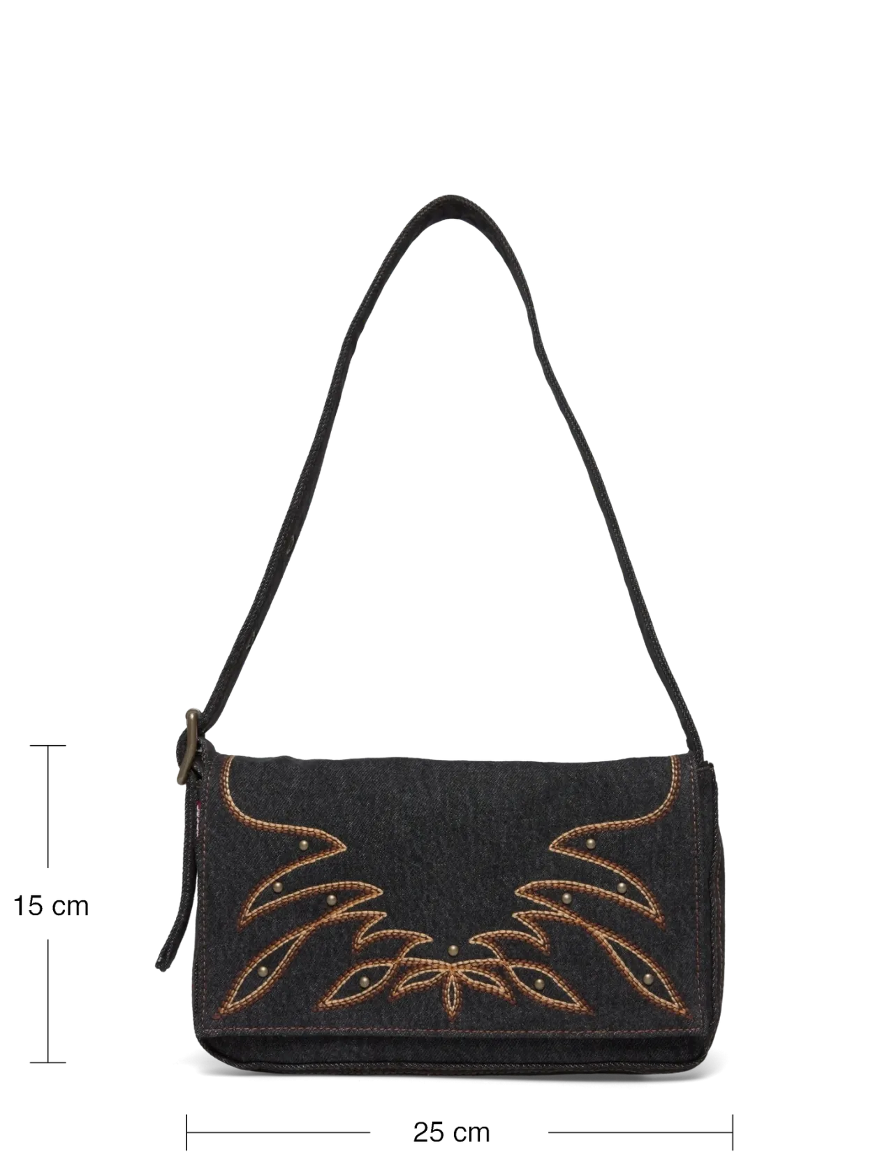 BRANNAN SHOULDER BAG BLACK DAR - Top handle tasker