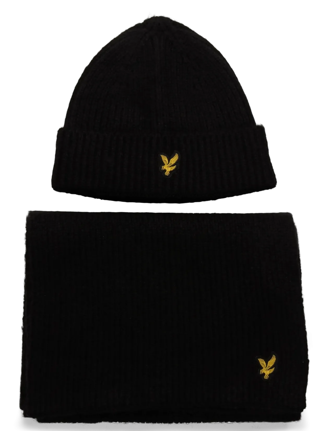 Brushed Scarf and Beanie Set - Halstørklæder