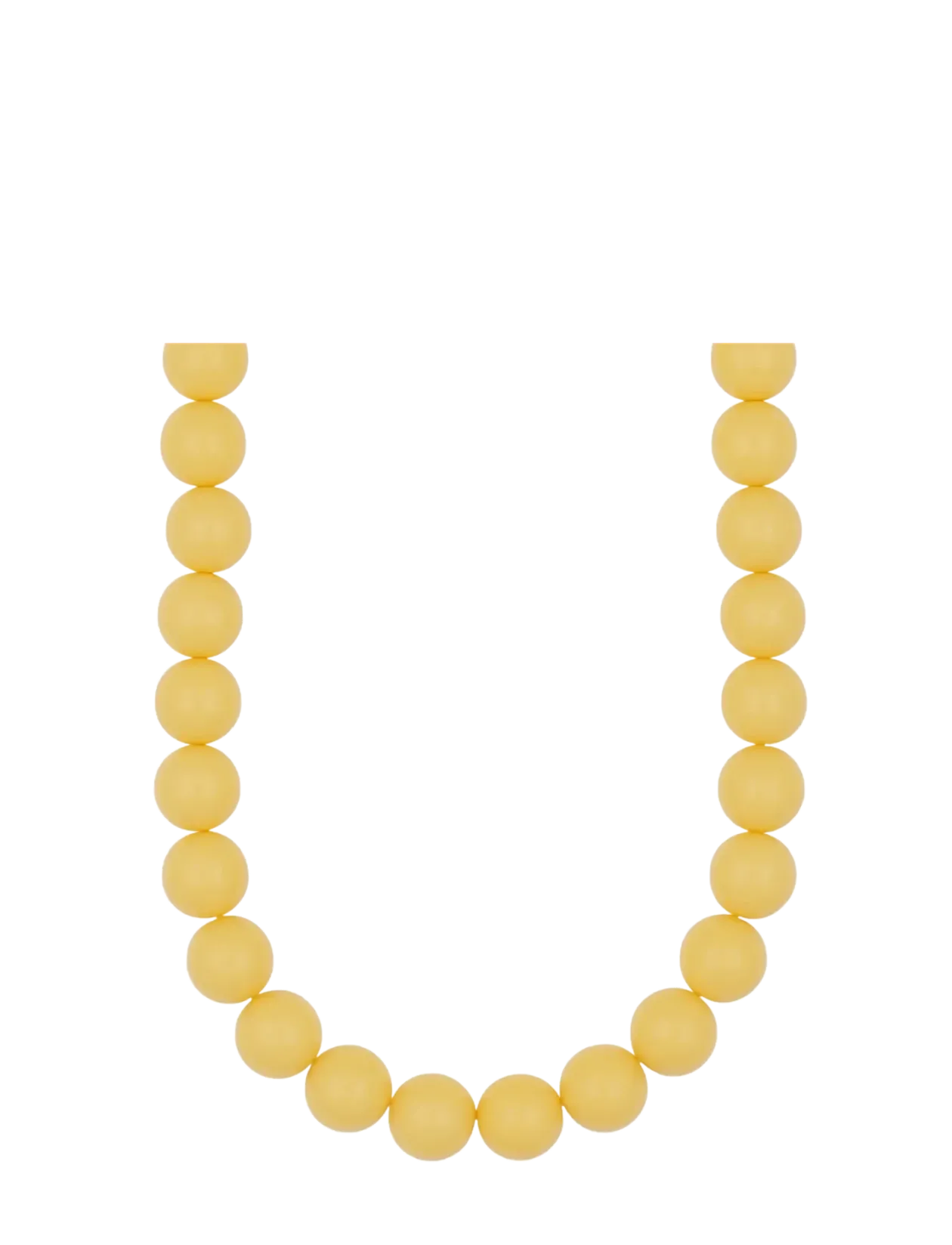 Bubble big neck 40 g/yellow - 40cm - Perlekæder