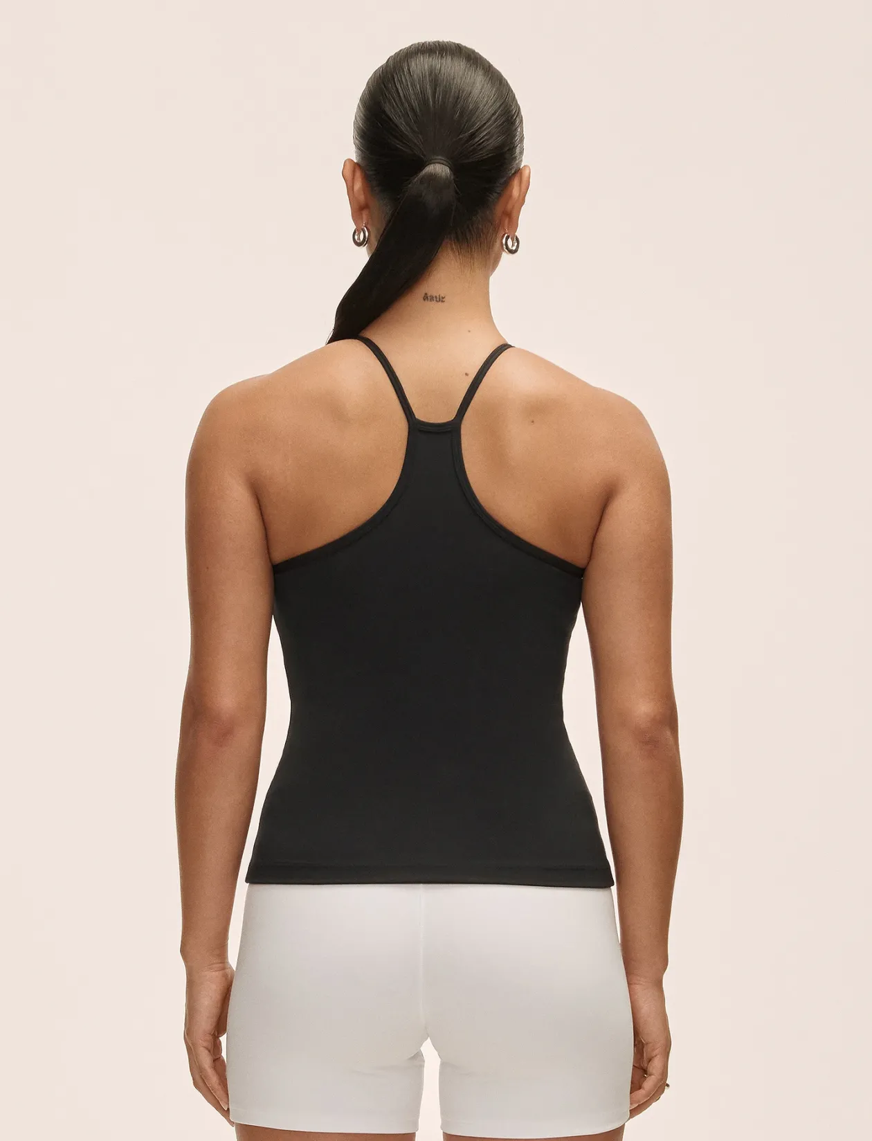 Built-In-Bra Halterneck Tank - Tanktops
