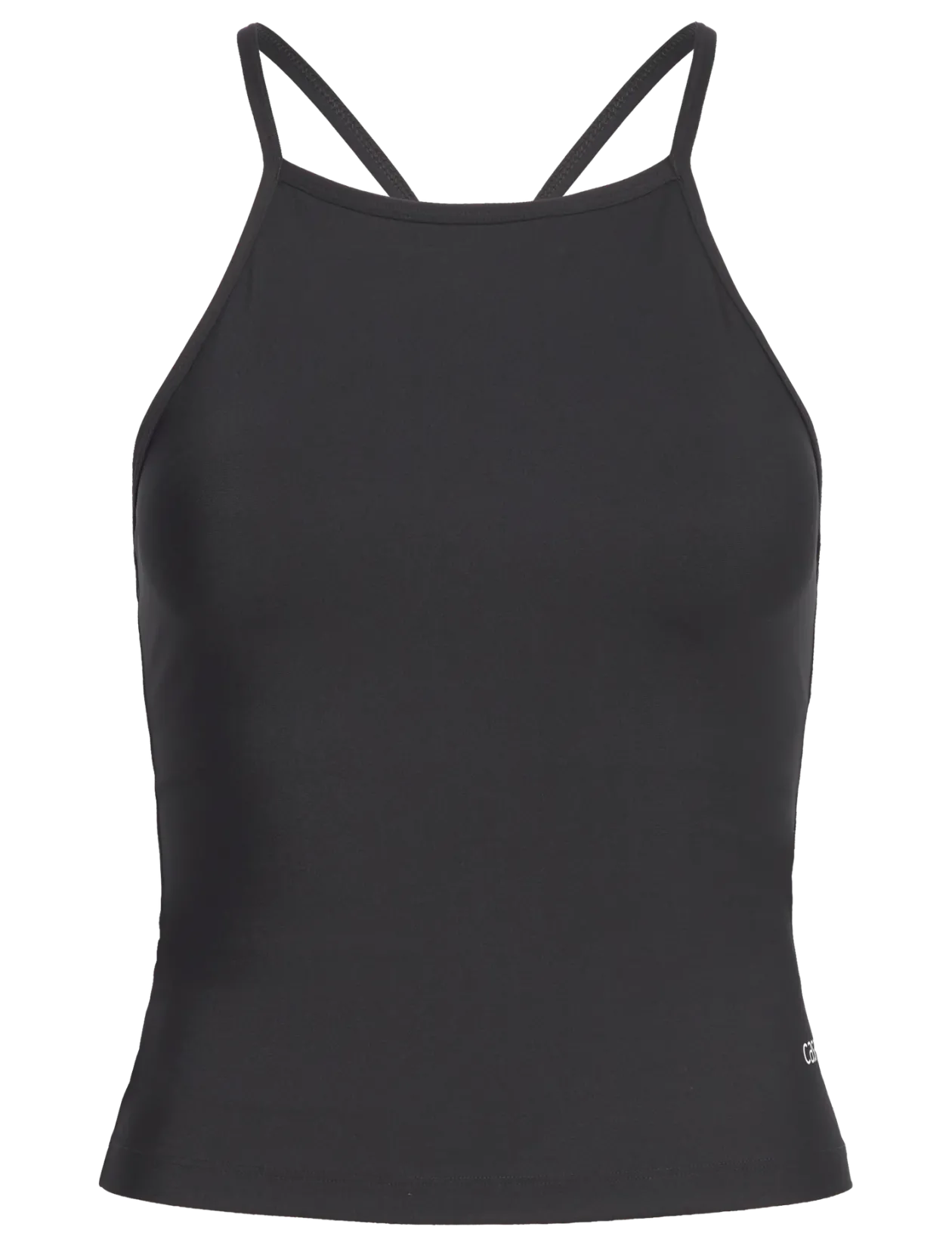 Built-In-Bra Halterneck Tank - Tanktops