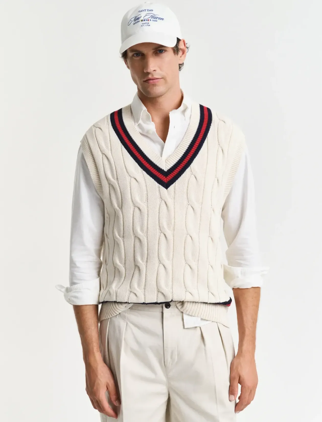 CABLE VEST - Strikveste