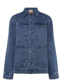 CADE WASHED INDIGO DENIM - Uforede denimjakker