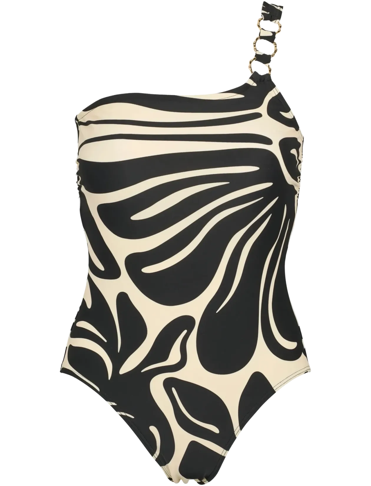 Capri one shoulder AOP swimsuit - Badedragter