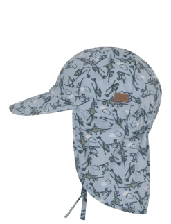Cap w/neck & tie w/print - Solhat