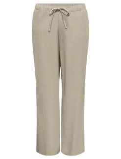 CARGOA MW LINEN BL PULL-UP PANT CC PNT - Hørbukser