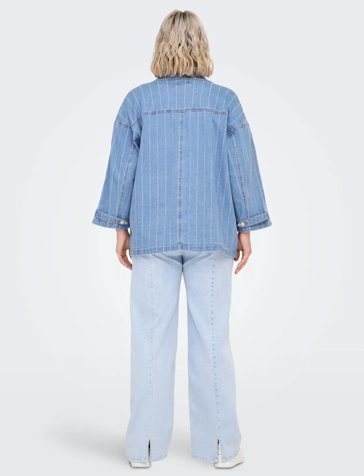 CARKIRSI LS STRIPED DNM JACKET GUA - Denimjakker