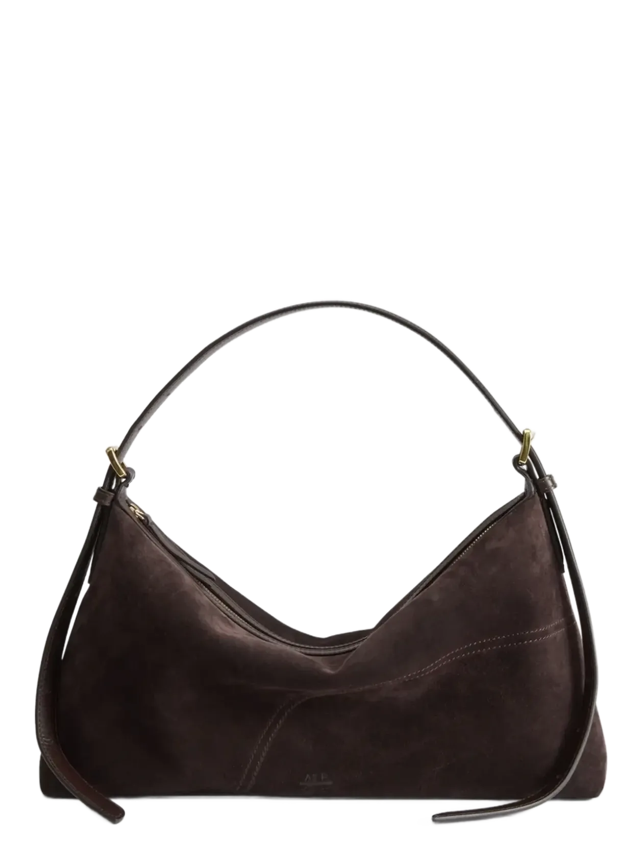 Castellare Walnut Suede/Vacchetta - Top handle tasker
