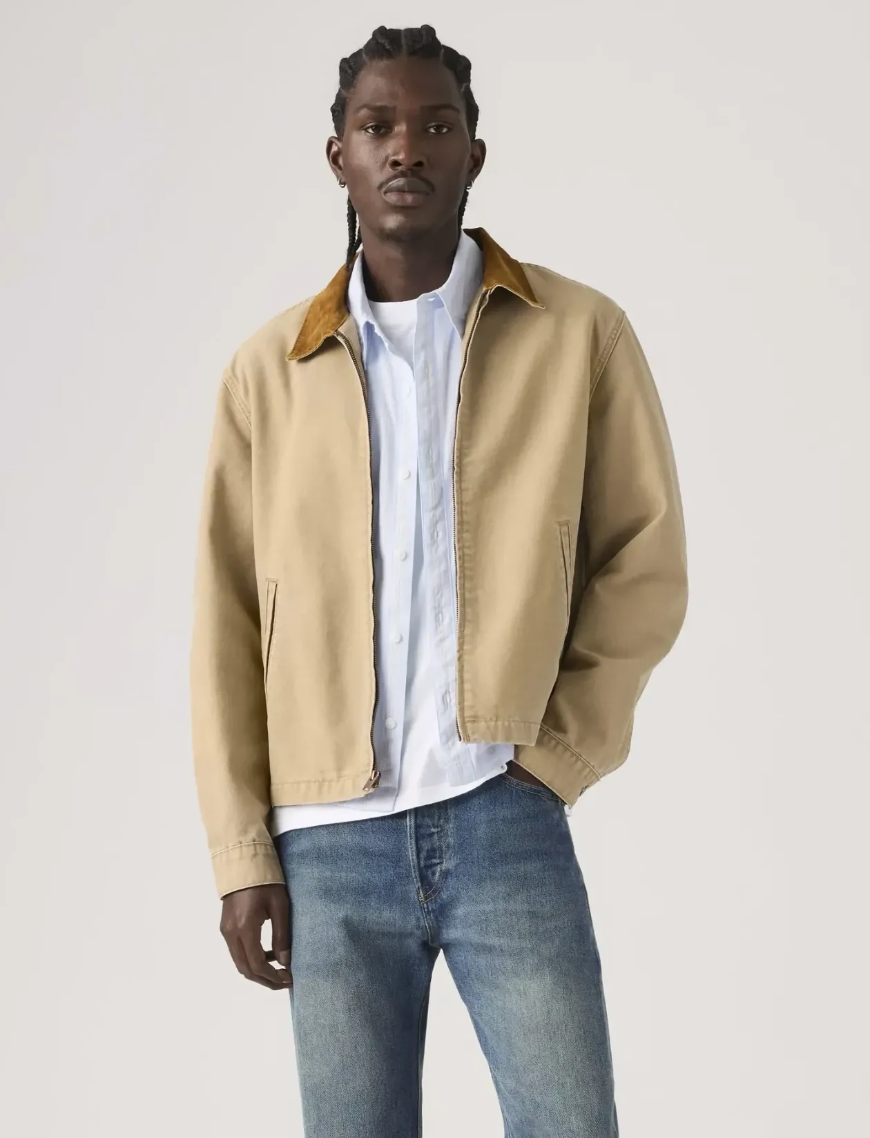 CASTRO FULL ZIP TIGERS EYE CAN - Vindjakker