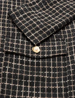 Checked bouclé jacket - Boucles