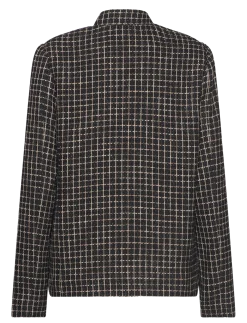 Checked bouclé jacket - Boucles