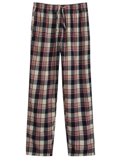 CHECKED FLANNEL PAJAMA PANTS - Pyjamas