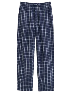 CHECKED FLANNEL PAJAMA PANTS - Pyjamas