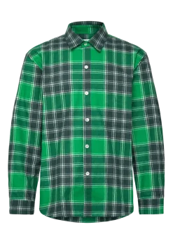 Check Overshirt - Green - Ternede skjorter
