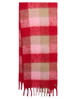 CHECK PATTERNED SCARF - Halstørklæder