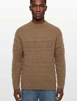 Chuck Heavy Wool Cable - Rund hals