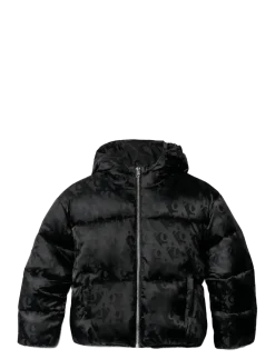 CK LOGO AOP PUFFER JACKET - Dunjakker & forede jakker