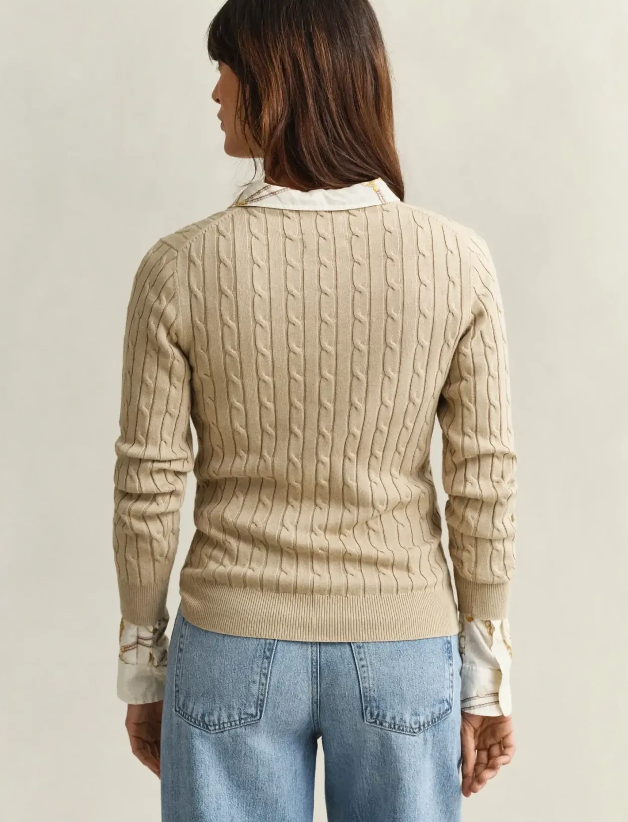 Classic Cable Knit Sweater - Strik