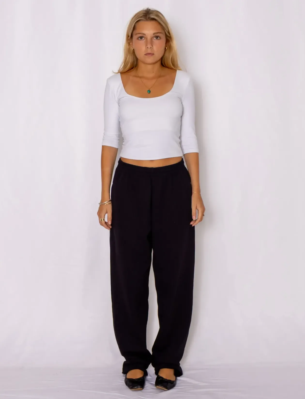 Classic Open Hem Jog Pants - Sweatpants