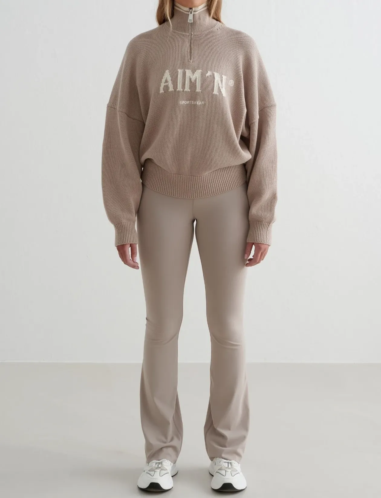 College Knitted Half Zip - Sweatshirts
