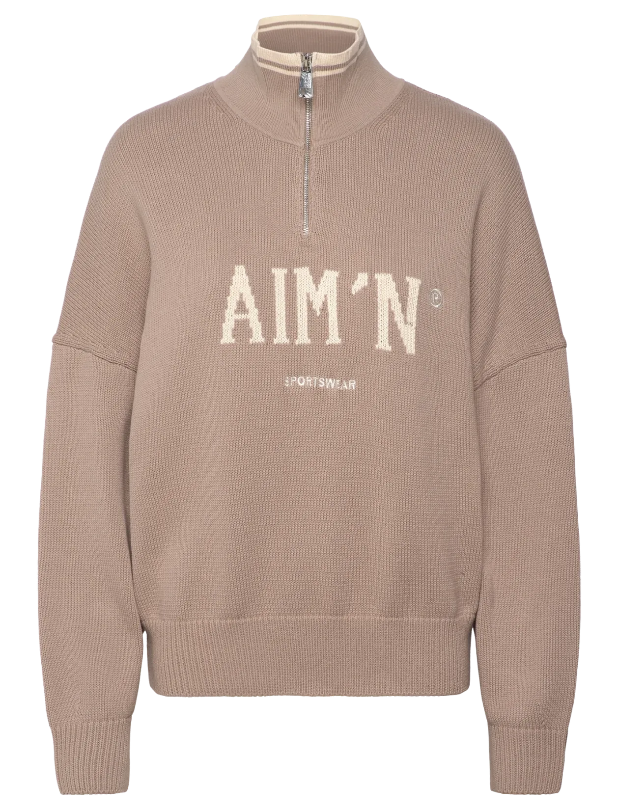 College Knitted Half Zip - Sweatshirts